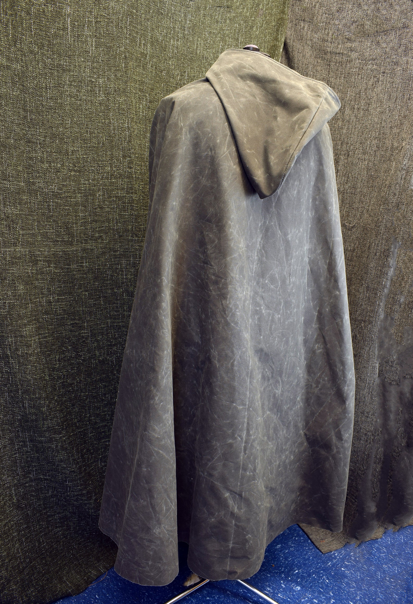 Waxed Canvas Hooded Cloak Etsy