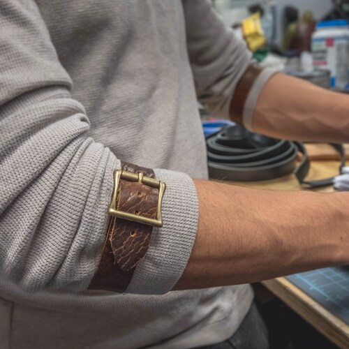 Sleeve Garters Arm Belts Leather Sleeve Garters Leather Arm Etsy