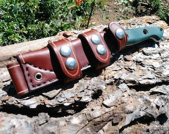 leather scout sheath for the 162 Benchmade Bushcrafter