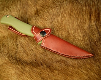 Handmade Leather Sheath for the 4" Benchmade Meatcrafter