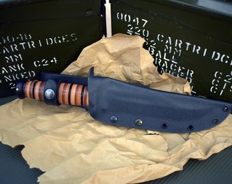 Kydex Sheath for the Ka Bar Fighting Knife.