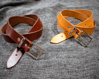 Handmade Leather Dress Belt