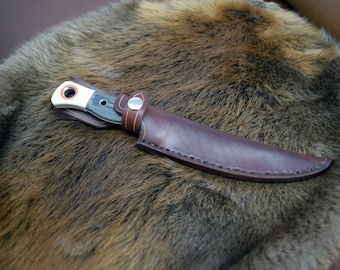 Handmade Leather Sheath for the 6" Benchmade Meatcrafter
