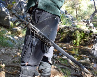 Handmade Leather Rapier Belt