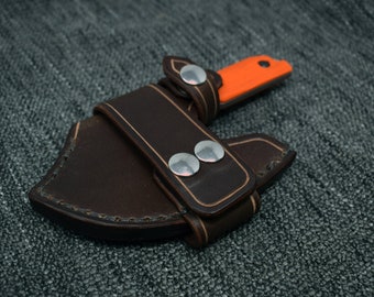 Leather Scout Sheath for the Benchmade Nestucca Cleaver