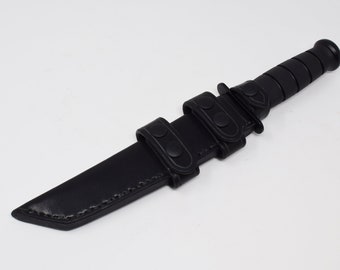 Leather Sheath for the Ka Bar Tanto Fighting Knife