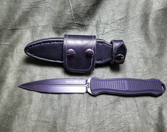 Handmade Leather Sheath for the Benchmade Fixed Infidel.