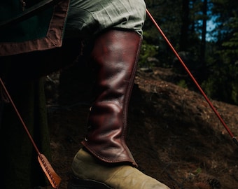 Bison Leather Gaiters