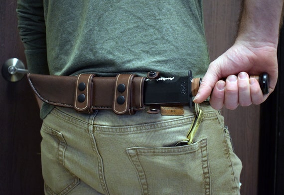 Ka Bar Big Brother 用レザーシース - Etsy 日本