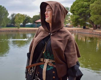 Fleece Hooded Capelet