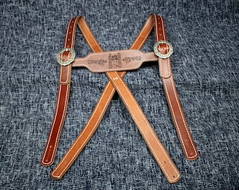 Handmade Leather Lederhosen Suspenders