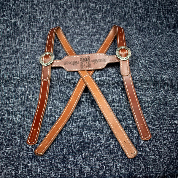 Handmade Leather Lederhosen Suspenders