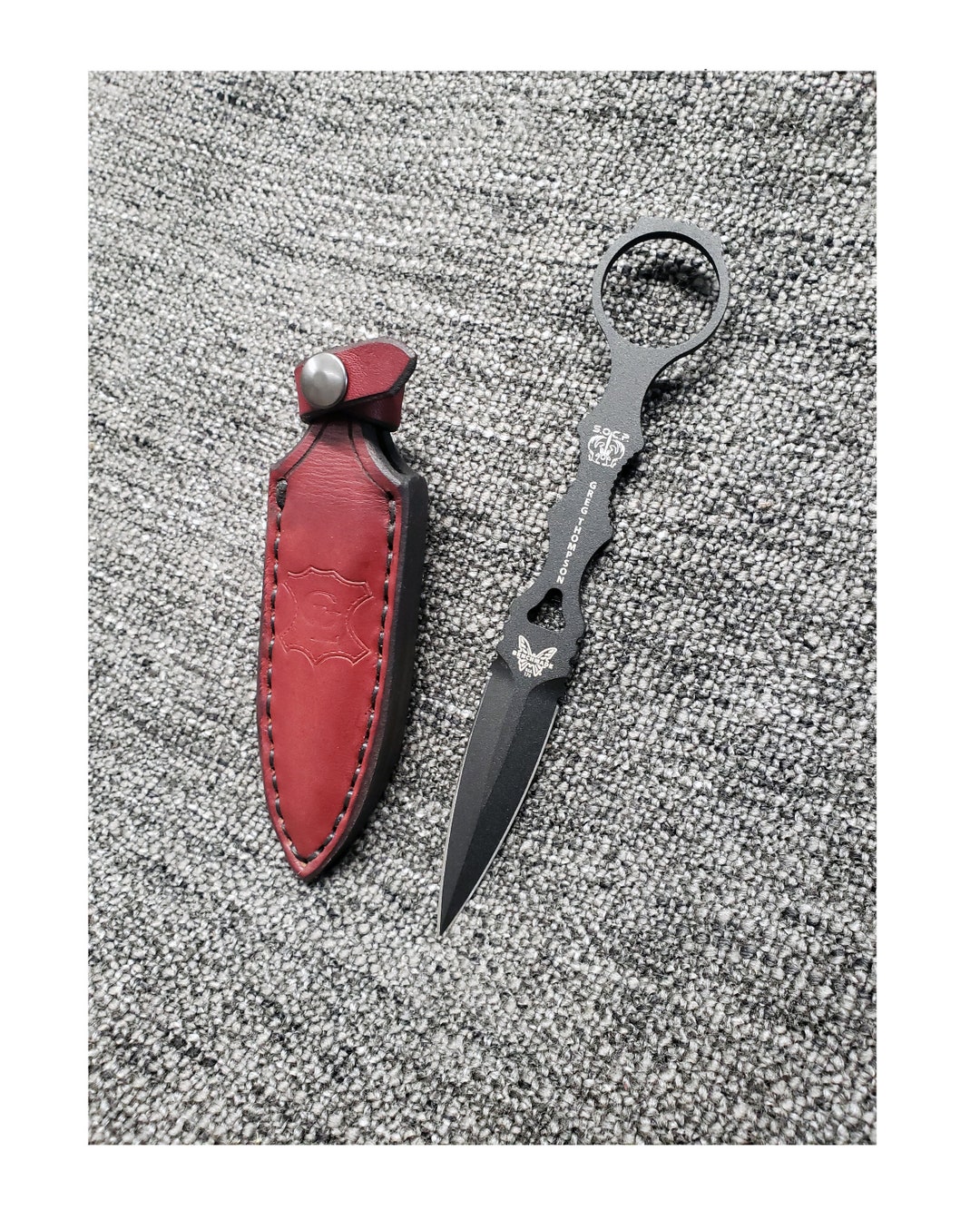 Handmade Leather Kitchen Knife Roll - Grommet's Leathercraft