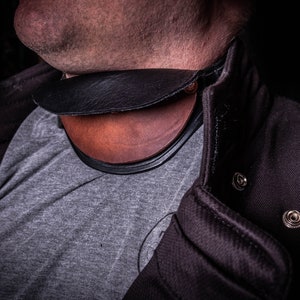 Leather Gorget: Rigid Cowhide Neck Protection