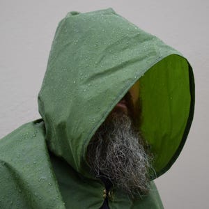 Waxed Canvas Hooded Cloak