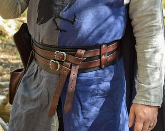 Handmade Leather War Belt