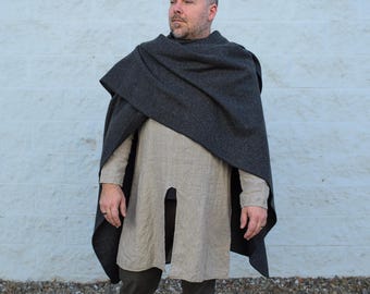 Wool Ruana Cloak