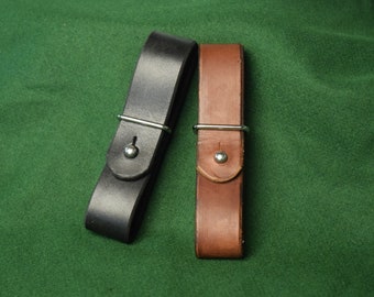 Leather Tankard Strap With Button Stud