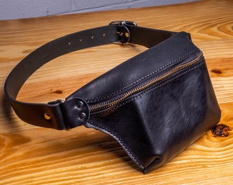 Bison Leather Hip Bag