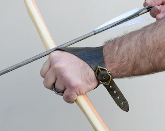 Bison Leather Bow Glove