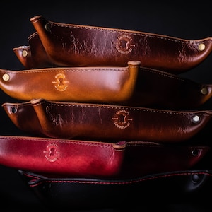 Handmade Leather Valet Tray