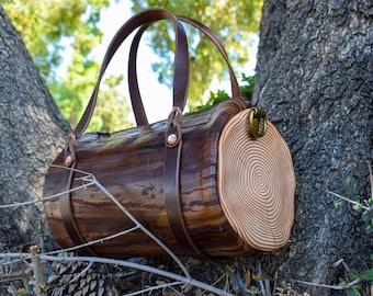 The "Loggage" Leather Mini Duffel