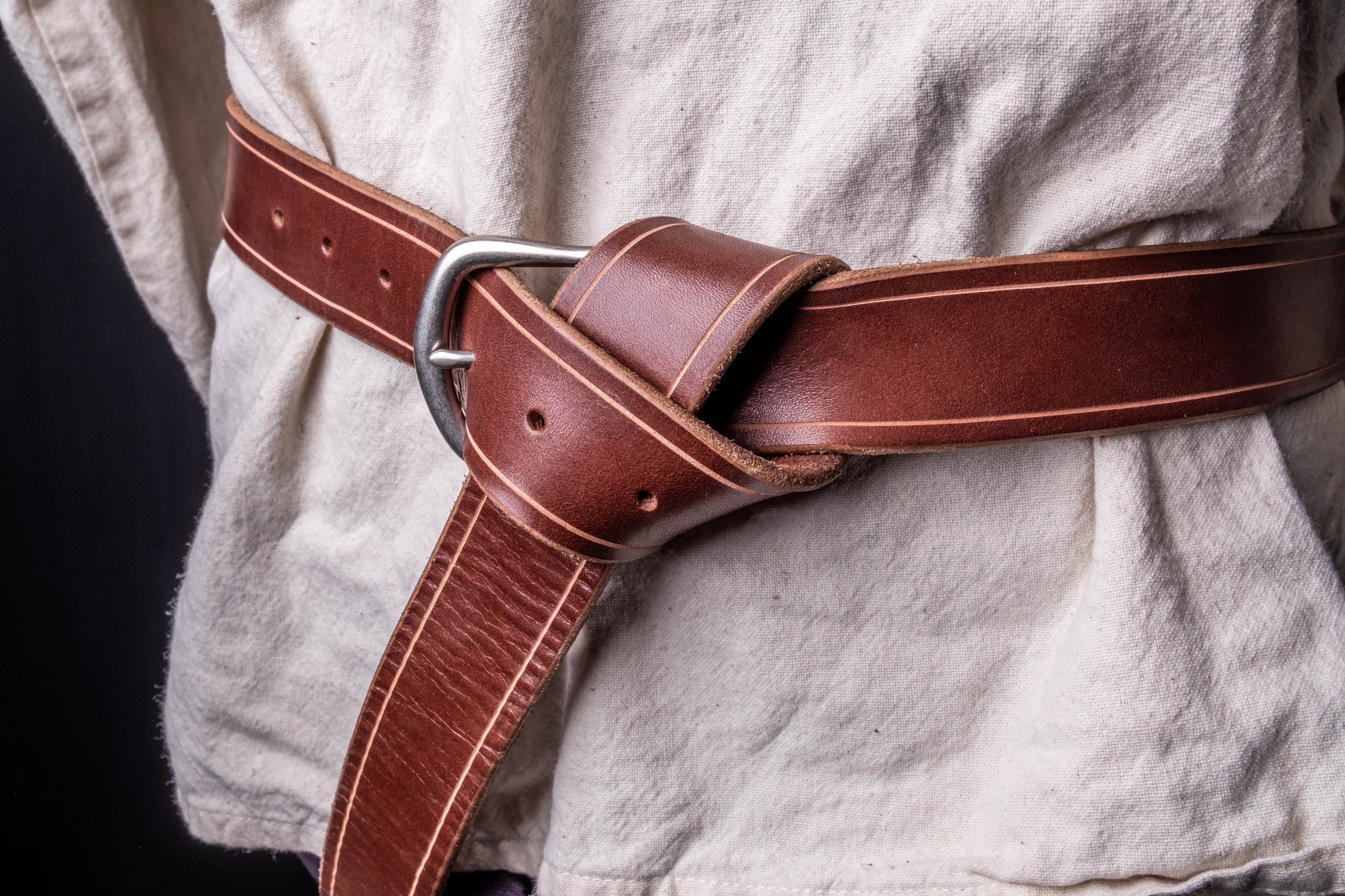 The Operator Gunbelt with Cobra Buckle - Grommet's Leathercraft