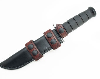 Leather Scout Sheath for the Ka Bar Fighting Knife