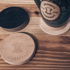 Grommets Leathercraft Leather Coasters