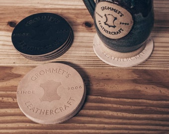 Grommets Leathercraft Leather Coasters