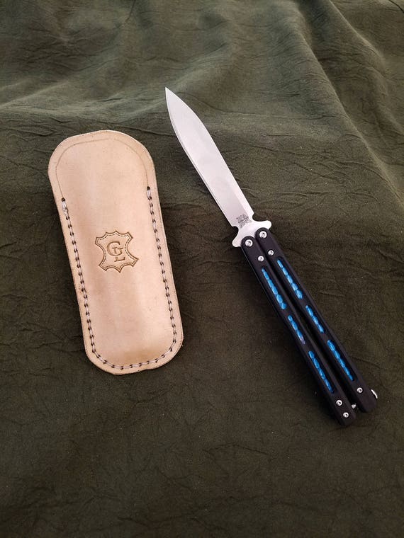 Leather Sleeve For A Benchmade Balisong Etsy