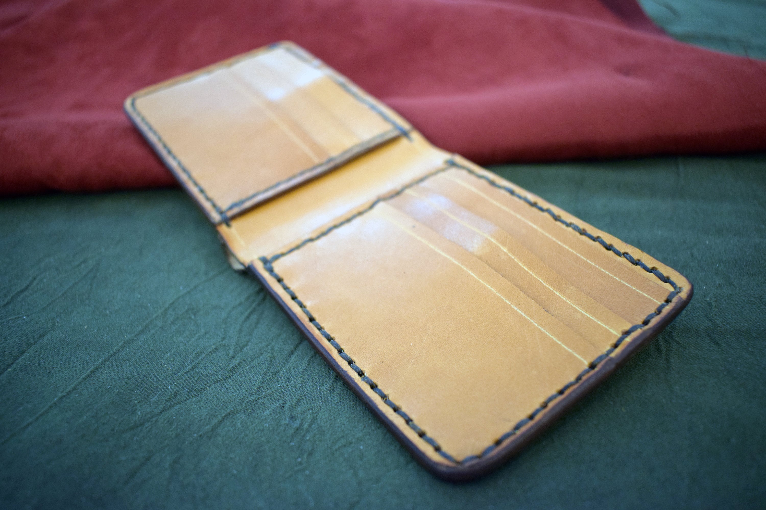 Handmade Leather Bifold Wallet