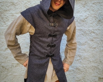 Hooded Wool Jerkin