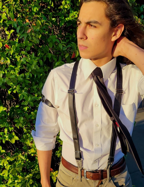 Leather Dress Suspenders Leather Dress Suspenders