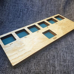 Wooden Dice Tray