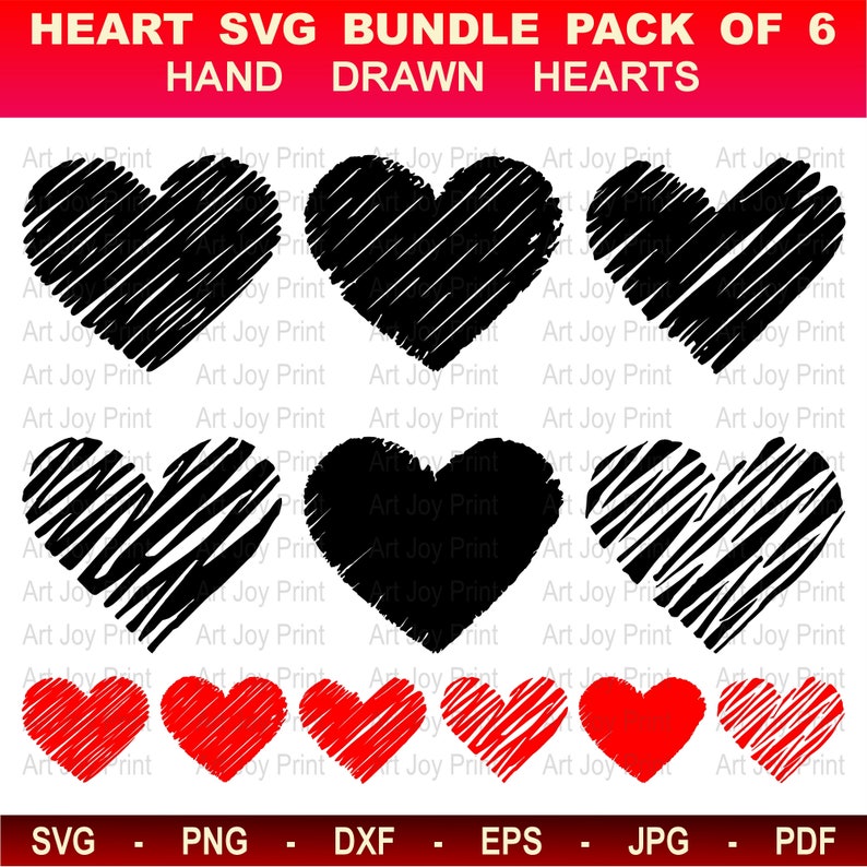 Heart SVG Bundle, Valentine Heart, Digital Download, Cut Files, Cricut, Silhouette, Commercial Use