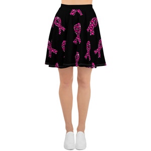 Skater Skirt, Breast Cancer Skirt, Pink Ribbon Skirt