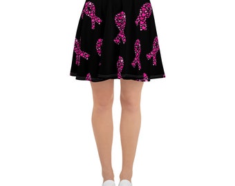 Skater Skirt, Breast Cancer Skirt, Pink Ribbon Skirt