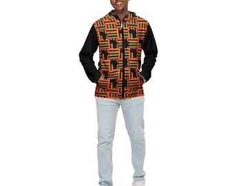 Men’s windbreaker, Kente Jacket, Kente Coat, African Jacket