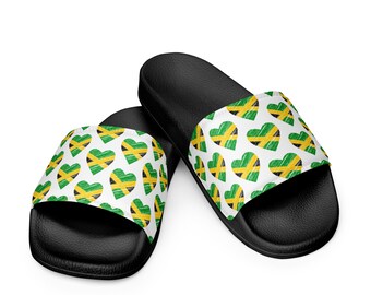 Women's slides, Jamaican Flip Flops, Jamaican Shoes, Jamaican slides