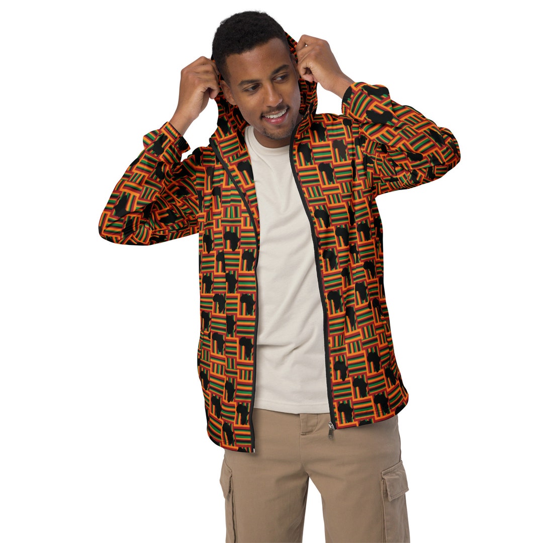 Mens Windbreaker, Kente Jacket, Kente Coat, African Jacket Etsy