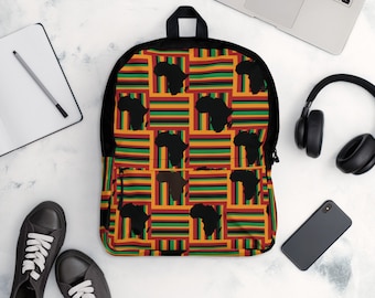 Backpack, Unique Backpacks, Kente Backpacks, African Backpacks, African Print Gifts