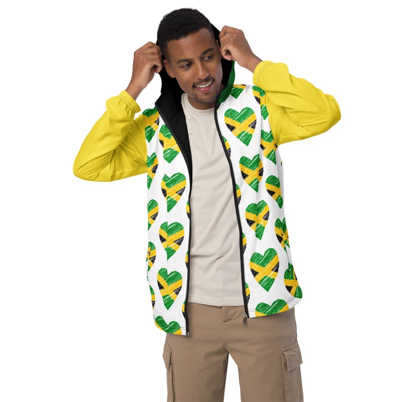Mens Windbreaker, Jamaican Jacket, Jamaican Coat Etsy