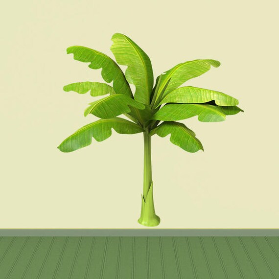 Wall decals banana tree A526 Stickers bananier A526 Etsy