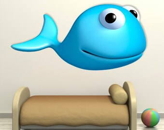 Wall decals whale A028 - Stickers baleine A028
