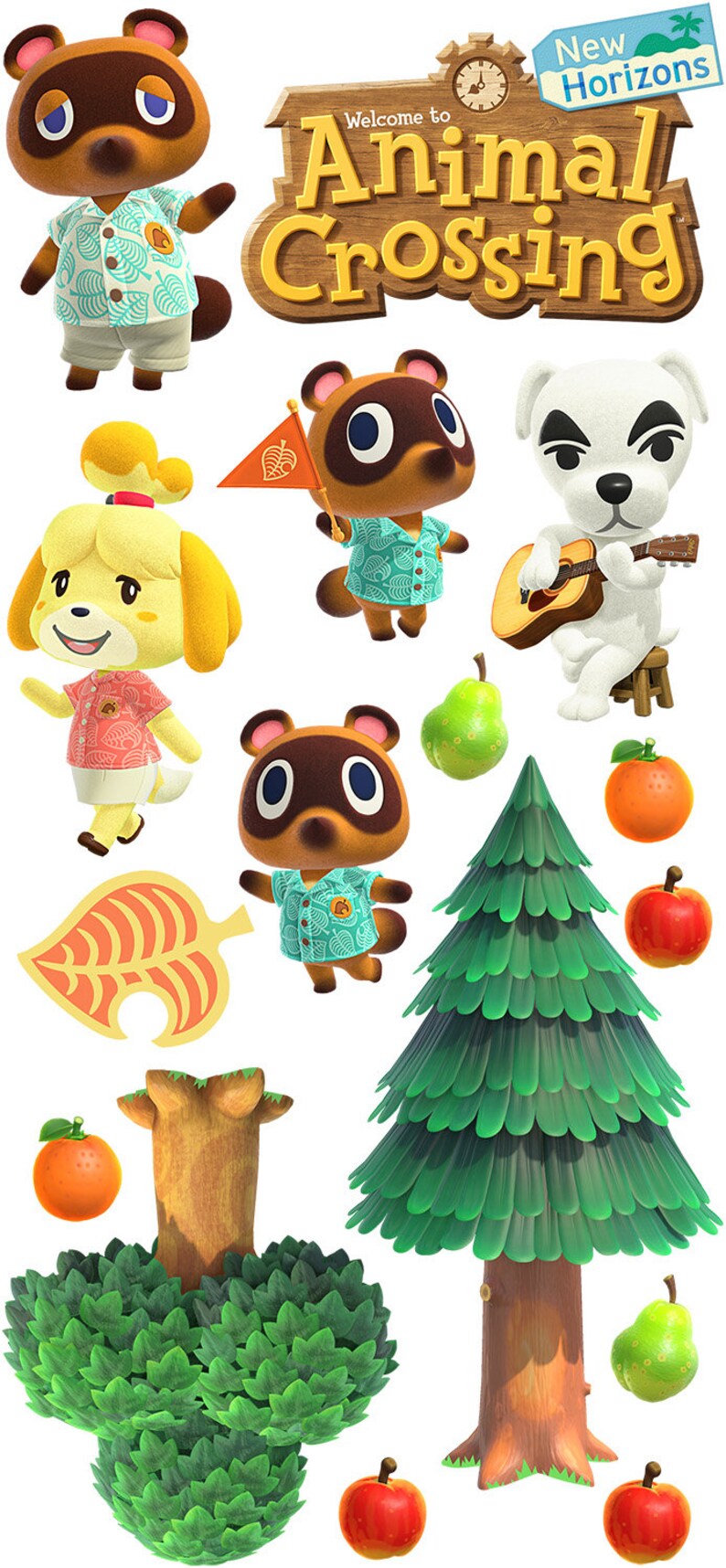 Wall decals Animal crossing New Horizon A696 Etsy