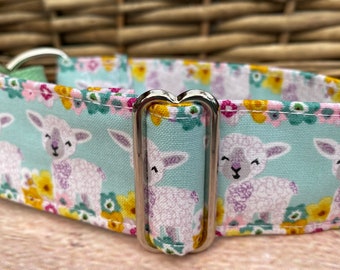 Lentelammeren 1,5" windhondmartingaalhalsband - windhondhalsband schapen, springwhippethalsband