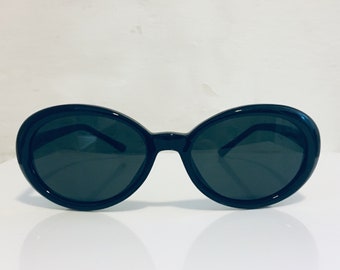 oval black sunglasses