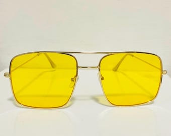 70s Vintage Gold Plastic Glasses Frames / Zeiss West Clear  display picture 1