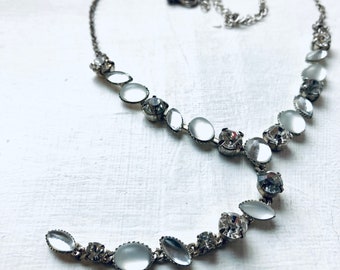 Vintage Fairy-Core Super Sparkle Pendant Necklace, Vintage Necklace, Jewelry Uk, Vintage Necklace, Silver Sparkling Necklace